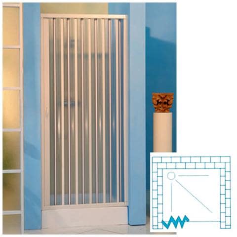 Porta a soffietto in PVC bianca - Foto 2