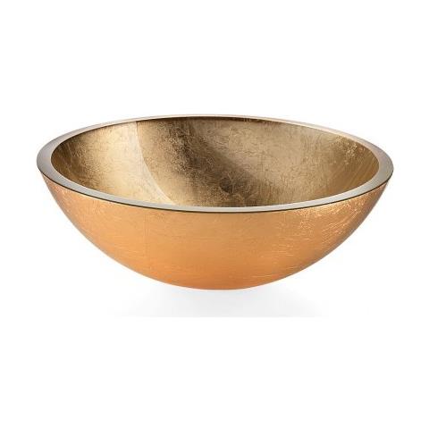 Vasca Vetro Oro Ø 420 con Ghiera Serie Acquaio - Foto 2