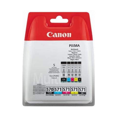 PGI-570 / CLI-571 PGBK / C / M / Y / BK BLISTER WITHOUT SECURITY / MULTI - Foto 2