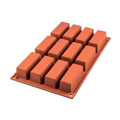 Stampo cakes 12 cavità 8x3cm classic terracotta silicone - Foto 2