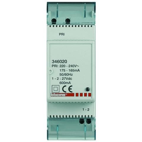 Alimentatore Supplementare 2 Din Per Alimentazione Locale Dei Posti Interni Ed Esterni Predisposti. Corrente Max 600 Ma - Foto 1