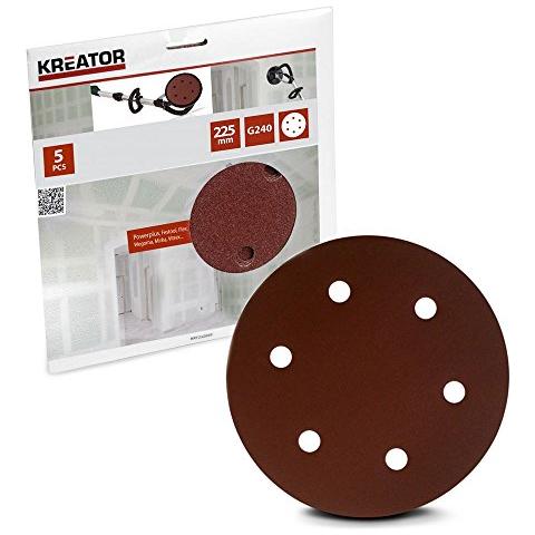 5 Mole Ø 225 Mm, G60 / G100 / G240 Per Levigatrice Per Prefabbricazione A Secco, A Scelta Ø 225 Mm - G 240 - Foto 1