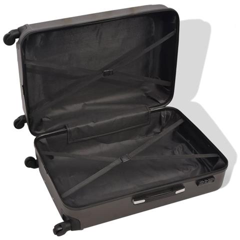 4 Pz. Set Di Trolley Rigidi Antracite - Foto 7