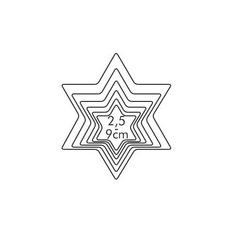 Set 6 Tagliabiscotti Stella Delicia - Foto 1