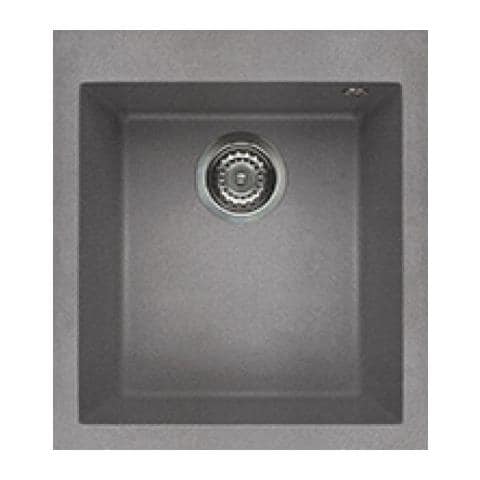 Lavello Quadra 100 Granitek 41x50 cm 1 vasca Colore Grigio Cemento 48 - Foto 1