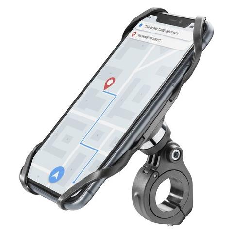 Pro Bike Holder È Il Supporto Da Manubrio Di Cellularline Solido E Resistente, Compatibile Con Smartphone Fra I 4 E I 6,5 Pollici - Foto 1