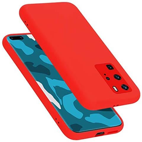 Custodia Compatibile Con Huawei P40 Pro / P40 Pro Plus In Liquid Rosso - Coperchio Protettivo In Silicone Tpu Flessibile - Foto 1
