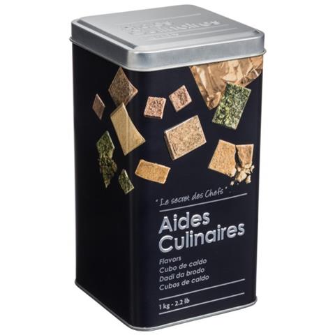 Contenitore Da Cucina Per Dado Da Brodo In Ferro Nero 1kg 8,8x8,8x H7 Cm - Foto 1