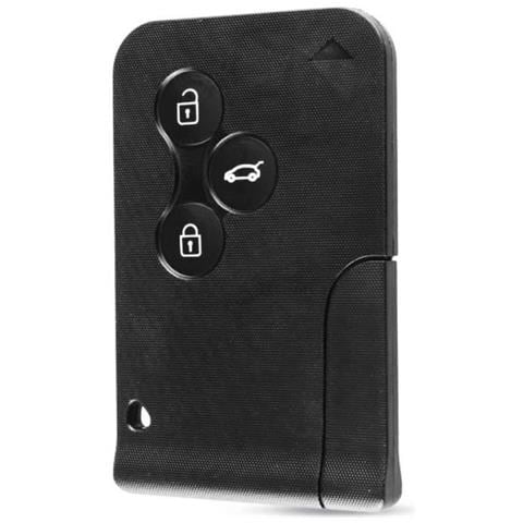 Smart Card A 3 Pulsanti Per Renault Clio Logan Megane 2 3 Custodia Per Carte Koleos Scenic Black Car Key Fob Shell Con Chiave Piccola - Foto 1