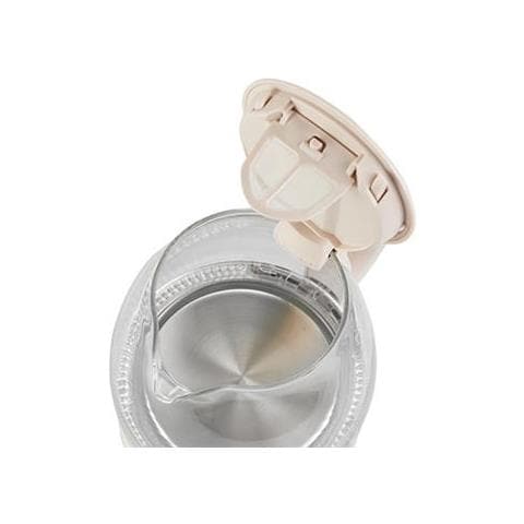 Bollitore Adler Ad 1283c Elettrico, 900 W, 1 L, Vetro / acciaio Inossidabile, Base Girevole A 360°, Crema - Foto 2