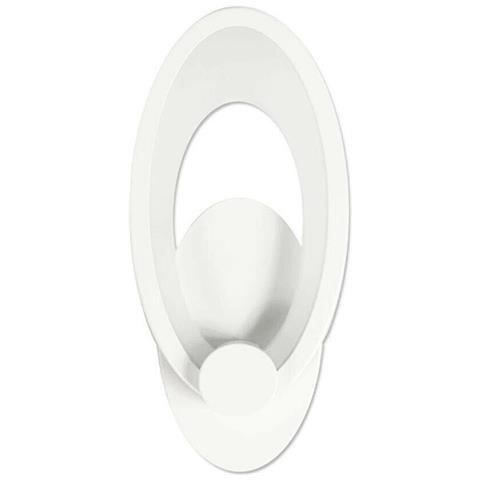 Applique Led Luce Calda In Vetro Ovale Lampada Da Parete Interno 9 W E25c - Foto 4