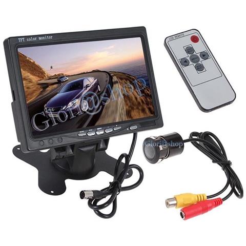 Kit Monitor 7" Mini Telecamera A Forma Sensore Parcheggio Retromarcia Auto - Foto 1