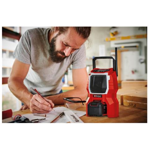 Radio A Batteria 18v Power X-change - Senza Batteria O Caricatore - Tc-ra 18 Li Bt - Solo - Foto 5