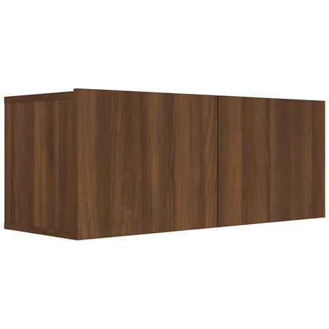 Mobile Tv Rovere Marrone 80x30x30 Cm In Legno Multistrato - Foto 1