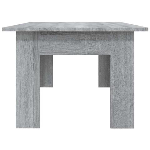 Tavolino Da Salotto Grigio Sonoma 100x60x42cm Legno Multistrato - Foto 7