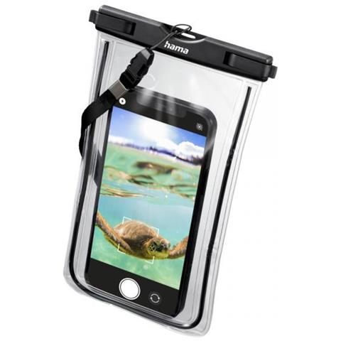 Finest Sports Custodia Per Cellulare 14 Cm (5.5"") Custodia A Sacchetto Nero, Trasparente - Foto 1