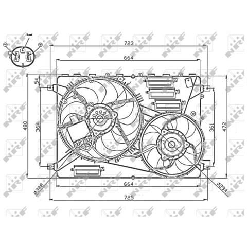 Elettroventola Land Rover Range Rover 06/2011> 47755 - Foto 1
