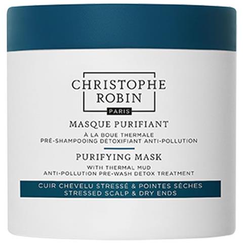 Maschera Purificante Al Fango Termale 250ml Rituale Purificante Cuoio Capelluto Stressato E Punte Secche Christophe Robin - Foto 1