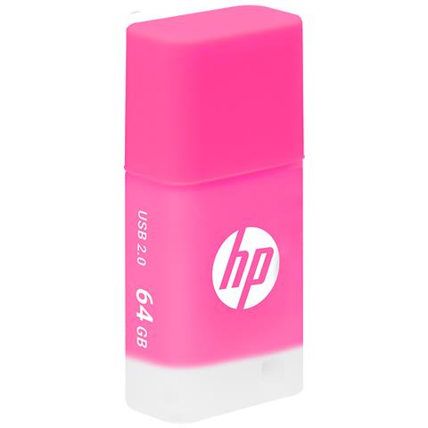 HP v168, 64 GB, USB tipo A, 2.0, Cuffia, 7 g, Rosa - Foto 1