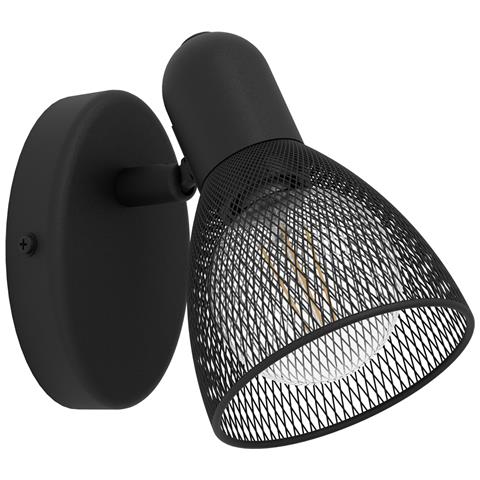Spot Moderno Carovigno In Acciaio Nero 1 Luce E14 28w Ip20 - Foto 1