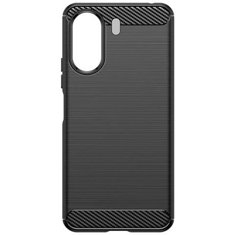 Custodia B-case Tpu Silicone Cover Case Per Xiaomi Redmi 13c - Poco C65 Carbon Metal Black - Foto 2