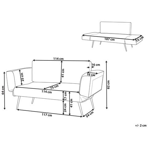 Divano Letto 2 Posti Saarela Velluto Verde Smeraldo - Foto 6