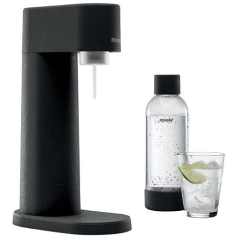 Confezione Macchina Per Gasatura Acqua + Bottiglia Da 1l - Nera - Eur-wd002f-b-fr - Foto 1