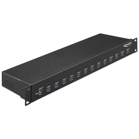 64039 hub di interfaccia USB 3.2 Gen 1 (3.1 Gen 1) Type-B 5000 Mbit /s Nero - Foto 1