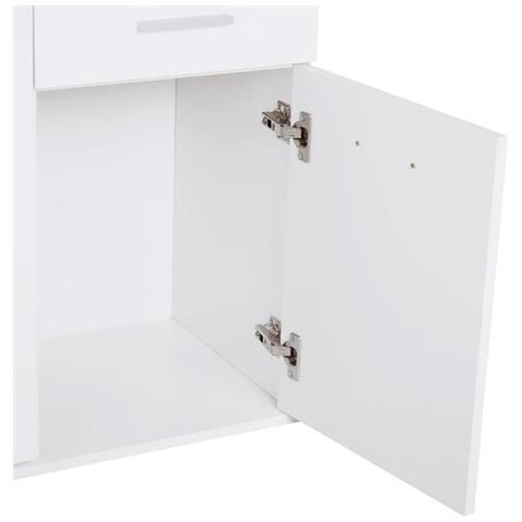 Mobile Madia Con Cassetti Ante 2 Ripiani Mobiletto Credenza Cucina Bagno Moderna - Foto 5