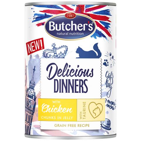 Butcher's Pet Care Delicious Dinners 400g, Tutti, Pollo, 400 g - Foto 1