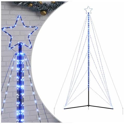 Albero Di Natale A Led 615 Led Blu 404,5 Cm - Foto 2