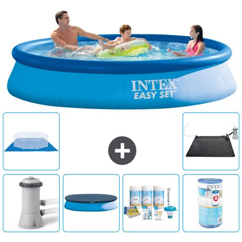 Piscina Fuori Terra - In Giro - 366x76 Cm - Blu - Include Accessori Coordinati A1037 - Foto 1
