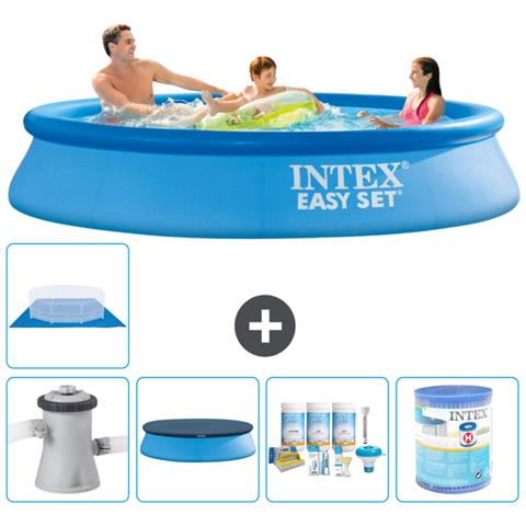 Piscina Fuori Terra - In Giro - 305x61 Cm - Blu - Include Accessori Coordinati A838 - Foto 1