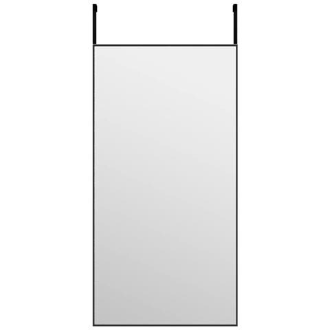 Lusso Casadino -  Specchio Da Porta Nero 40x80 Cm In Vetro E Alluminio - Foto 1