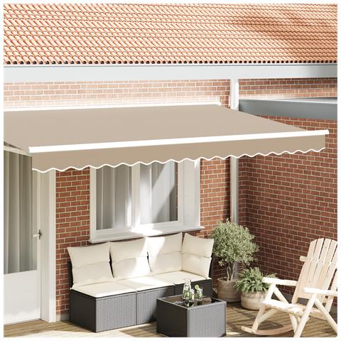 Bordo Tenda per Telaio da 4 m Beige 3.8x0.2 m - Foto 2