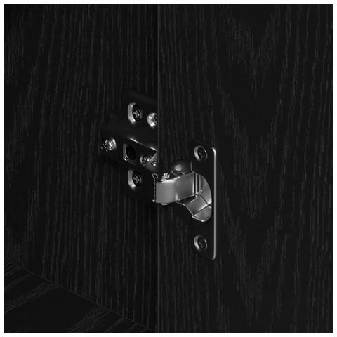 Mobile Nero Rovere 60x31x84 cm Legno ingegnerizzato - Foto 6