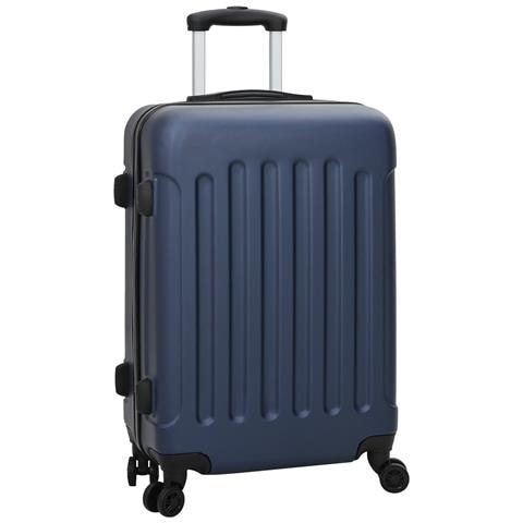 Set di valigie 3 pezzi Valigia rigida Blu scuro 20” 24” 28” ABS - Foto 2