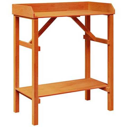 Tavolo da Giardino in Acacia 75x40x90 cm Legno Massello di Pino - Foto 1