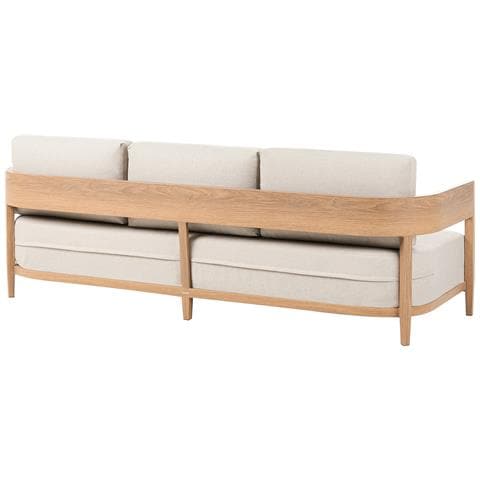 Divano Da Giardino 3 Posti Sampieri Metallo Marrone Chiaro - Foto 8