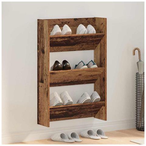 Armadi per scarpe da muro Altro Legno antico Legno multistrato - Foto 2