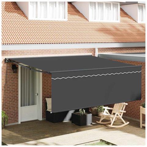 Tenda Retrattile Antracite 400 × 300 cm Tessuto - Foto 2