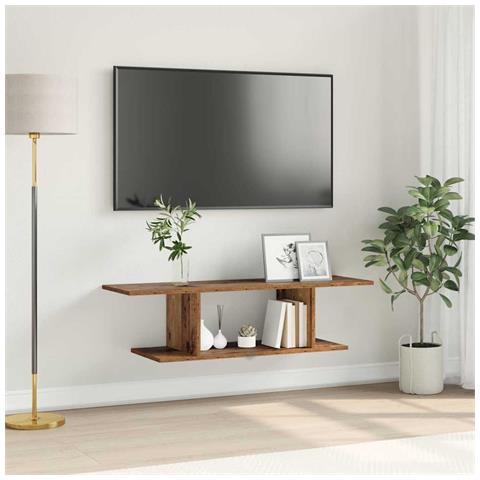 Mobile TV Marrone 103 x 30 x 26.5 cm Legno multistrato - Foto 2