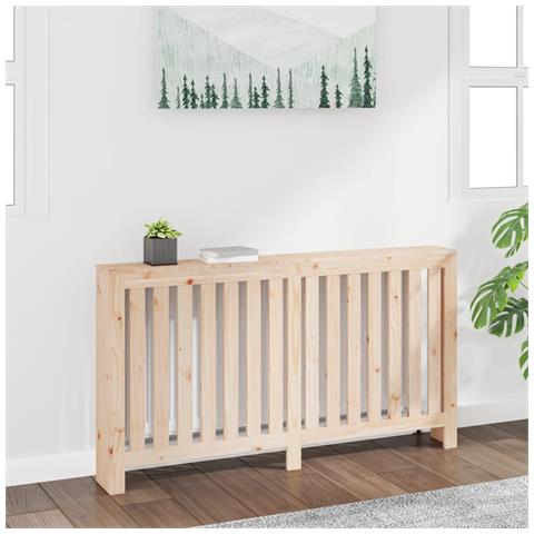 Copertura Termosifone 153x19x84 cm in Legno Massello di Pino - Foto 2