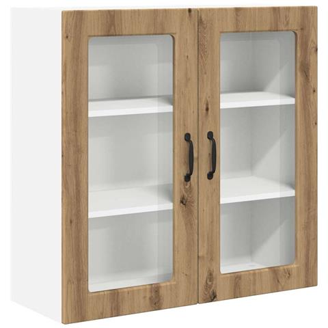 Pensile cucina con porta Rovere artigianale 80 x 31 x 80 cm - Foto 1