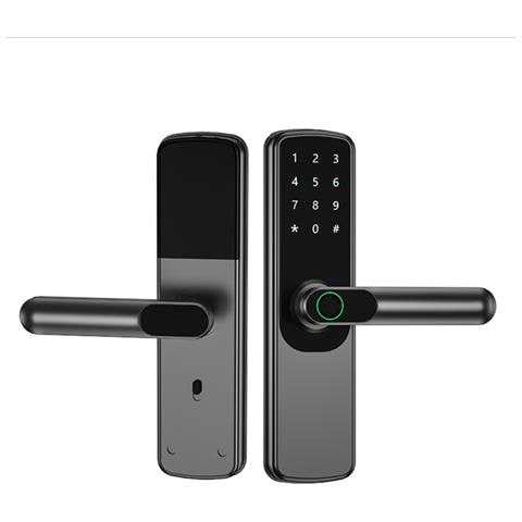Serratura Smart Grigia Rf-006 Con App, Codice, Tessera E Chiave - Foto 1