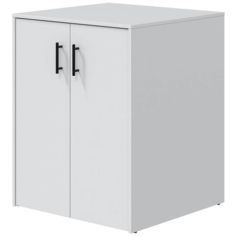 Montoro - Armadio Multiuso 2 Ante Apertura Battente, 69x88h Cm Bianco - Foto 1