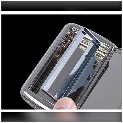Portasigarette In Acciaio Inossidabile Con Porta-cartine (design A Scacchi) - Portatile E Ermetico - Foto 2