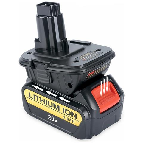 Adattatore Per Batteria Dewalt Dca1820 - Compatibile Con Utensili 18v Nicad /nimh E Batterie 20v Li-ion | Montaggio Facile, Costruzione Robusta - Foto 8