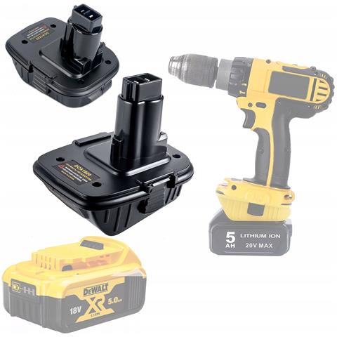 Adattatore Per Batteria Dewalt Dca1820 - Compatibile Con Utensili 18v Nicad /nimh E Batterie 20v Li-ion | Montaggio Facile, Costruzione Robusta - Foto 1