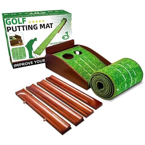 Tappetino Da Golf Pieghevole Con Ritorno Automatico Della Palla - Aiuto Per L'allenamento Indoor - Foto 1